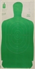 Official Police Qualification Silhouette B27FSA Green Target - Box of 100