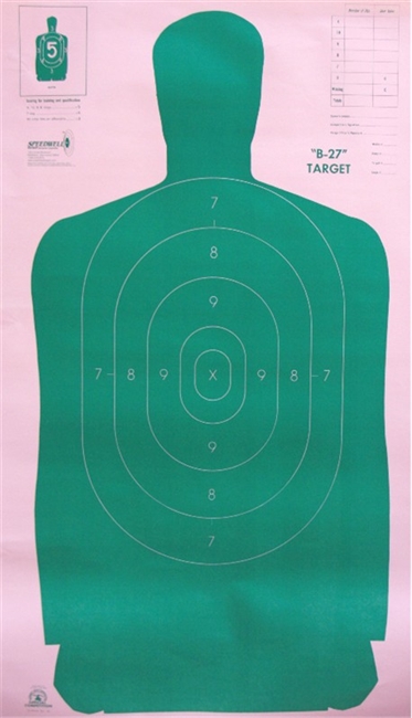 Qualification Silhouette B27FSGR Target - Box of 100