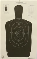 Official Police Silhouette B29 Black Target - Box of 500
