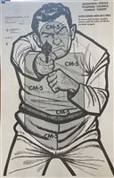 Connecticut Thug with Handgun B60CT Target - Box of 200
