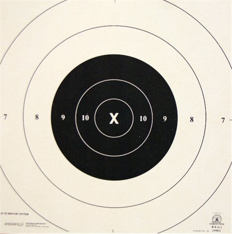 NRA Official Pistol Target  B-8 Repair Center Paper - 25 Yd Center - Box of 1000