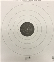 NRA Official Pistol Target  B-8 Tag - 25 Yd Timed/Rapid Fire - Box of 250