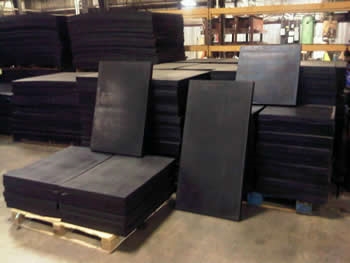 Vulcanized Ballistic Rubber - Multiple Sizes - Call for pricing (908) 355-8600