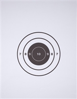 FBI Single Bullseye Paper Target - Box of 200