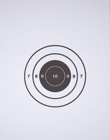 FBI Single Bullseye Paper Target - Box of 200