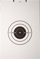 FBI Single Bullseye Cardboard Target - Bundle of 100