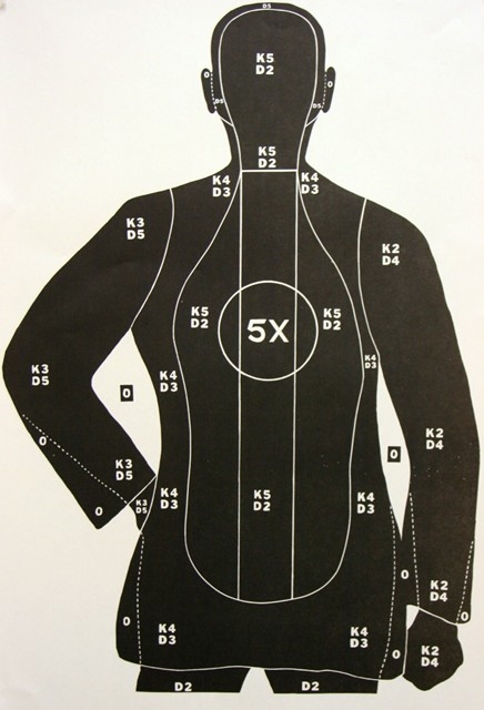 G22 Range Target - 5X Scored Silhouette - Box of 100