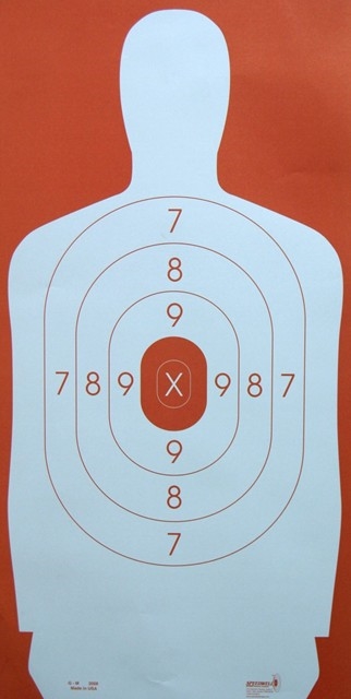 GM (B-34) Range Target Silhouette Red - Box of 500