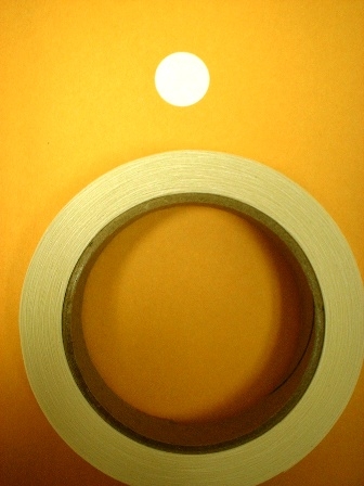 Target Repair Paster - White Round - Roll of 1000