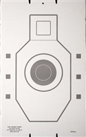 IPSC QIT Bulls-eye Cardboard Target - Bundle of 50