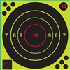 Sight-Loc 12" Bulls-eye Target - High Visibility Hit Recognition - Box of 100