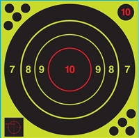 Sight-Loc 12" Bulls-eye Target - High Visibility Hit Recognition - Box of 100