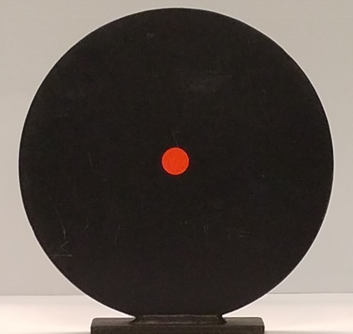 12" Round Steel Target with Base - 3/8" AR 500 Steel Plate Knock down and Setup Per Each