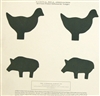 Official NRA TQ-12 - Chick/Pig 4 Bulls 50 Ft - Box of 250