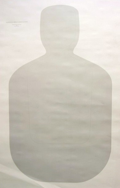 Official NRA TQ-21 - 25 Yd Police Silhouette Target - Box of 100