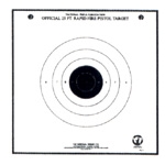 Official NRA TQ-7 - 25 Ft Timed & Rapid Fire Pistol Target - Box of 1000