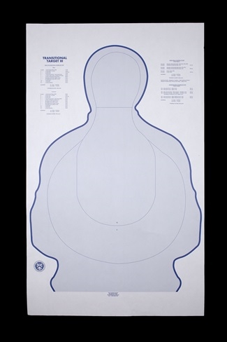 TSR-III DHS Blue Transitional Silhouette Target - Box of 200