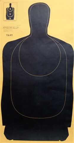 Texas Police Blue Training Target - Box of 100
