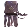 Evolution Heart Weed Pocket Pouch w/ Fringe