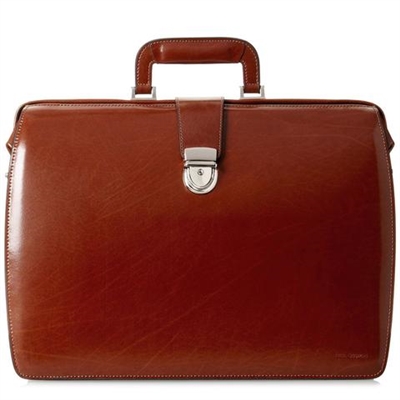 Jack Georges Elements Classic Leather Briefbag in Cognac