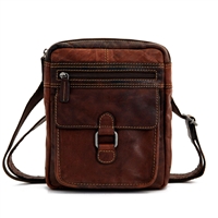 Jack Georges Voyager Slim Crossbody in Brown