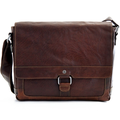 Jack Georges Voyager Messenger Bag in Brown