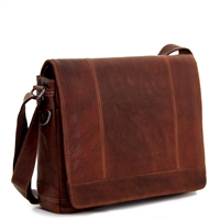 Jack Georges Voyager Full Size Messenger Bag in Brown