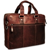 Jack Georges Voyager Large Double Gusset Briefcase in Brown