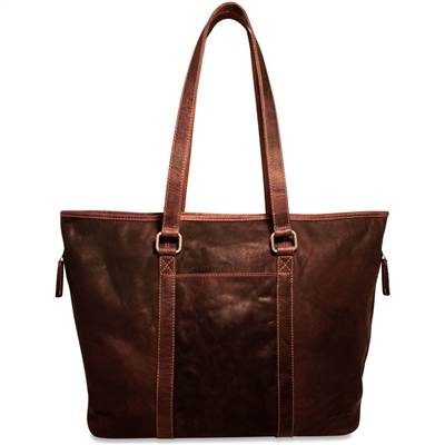 Jack Georges Voyager Shopper Tote in Brown