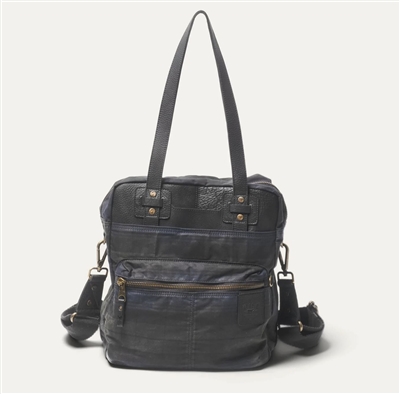 Will Adventure Onward Tote Navy Plaid