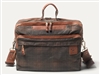 Will Adventure Commuter Brief Bag Tan Plaid