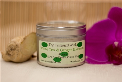 White Tea & Ginger 4 oz Tin