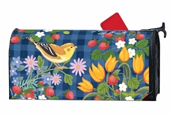 Strawberry Floral on this Breeze Art standard mailbox cover.
