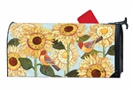 Sunflower Blooms on this Breeze Art standard mailbox cover.