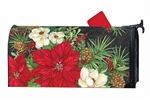 Holiday Floral Mailbox Cover for a standard mailbox.