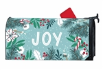 Christmas Joy Mailbox Cover for a standard mailbox.