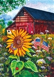 Star Spangled on this Toland garden flag.