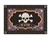 Skeleton Beware Floor Mat by Studio M. Printed in the USA.