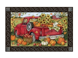 Harvest Farm Truck Floor Mat by Studio M. Printed in the USA.