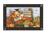 Fall Wheelbarrow Floor Mat by Studio M. Printed in the USA.