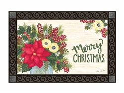 Rustic Winter Bouquet Floor Mat by Studio M.