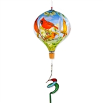Premier Kites Northern Cardinals 19" Hot Air Balloon Garden Spinner.