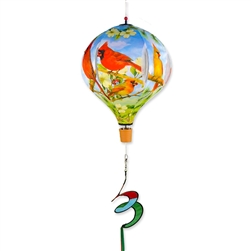Premier Kites Northern Cardinals 19" Hot Air Balloon Garden Spinner.