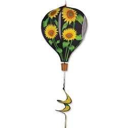 Premier Kites Sunflower 19" Hot Air Balloon Garden Spinner.