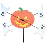 Jack O Lantern with ghosts spinning around it in a gentle breeze. All hardware included.
