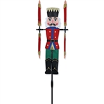 Nutcracker Garden Spinner whose arms spin with a gentle breeze.