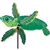 Baby Sea Turtle Whirligig Garden Spinner whose arms spin with a gentle breeze. All hardware included.