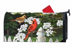 Dogwood Cardinals on this Breeze Art over sized mailbox cover.