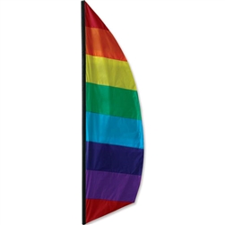 8.5 Rainbow Feather Banner by Premier Kites.