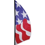 8.5 Foot Patriotic Feather Banner by Premier Kites.